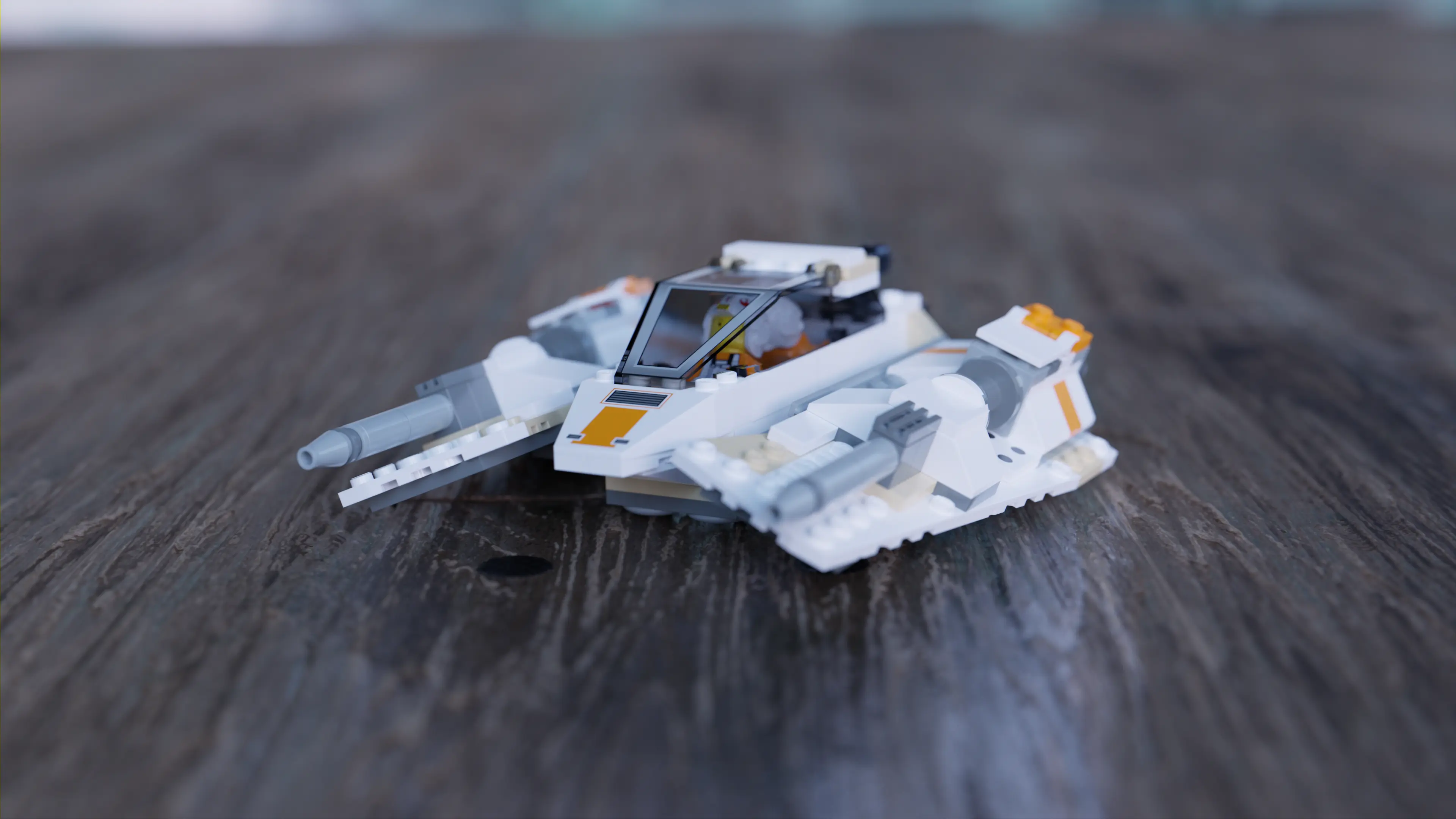 Image of a Lego Snowspeeder