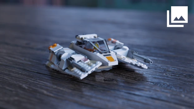 Click to see images of a Lego Snowspeeder