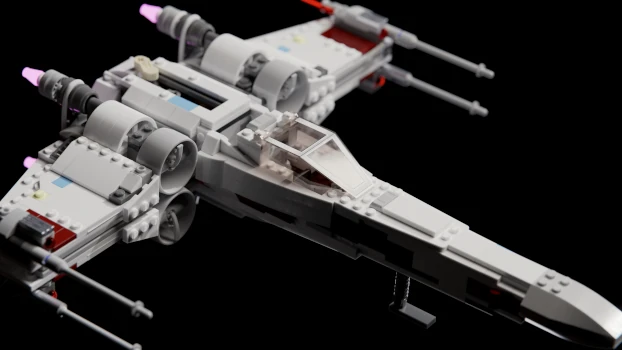 Click to see an image of a Lego X-Wing